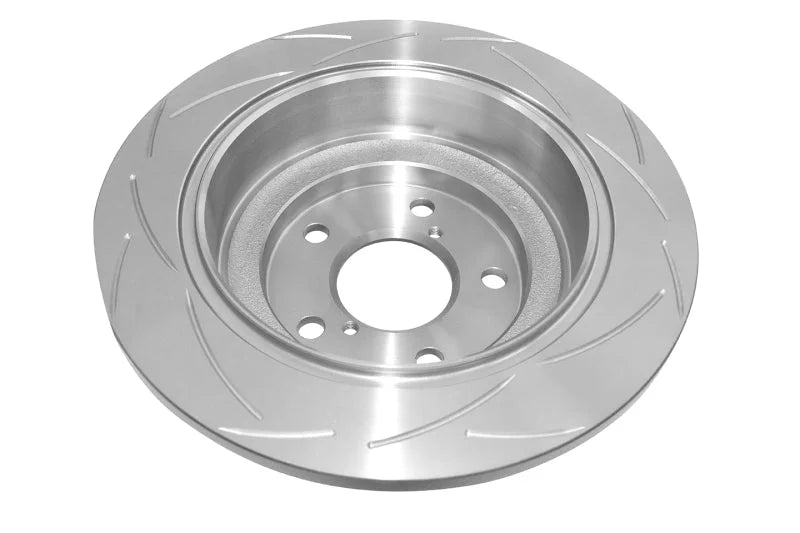 DBA 02-06 WRX / 98-07 Impreza 2.5L RS Rear Slotted Street Series Rotor - Side View