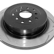 Load image into Gallery viewer, DBA 02-09 Subaru WRX / 02-07 STi 10 Stud Hole Rear Slotted Street Series Rotor - Main Product View