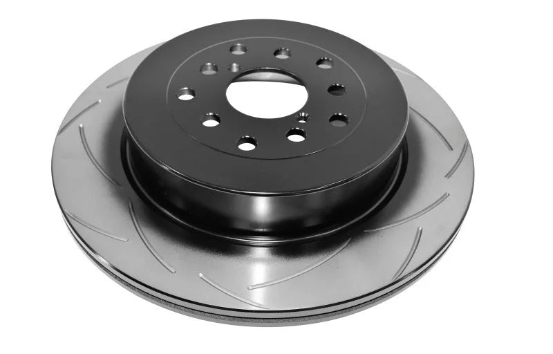 DBA 02-09 Subaru WRX / 02-07 STi 10 Stud Hole Rear Slotted Street Series Rotor - Main Product View