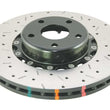 Load image into Gallery viewer, DBA 02-10 WRX / 13+ FR-S / 13+ BRZ Premium Front Drilled &amp; Slotted 5000 Series Rotor w/ Black Hat - Side View