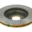 Load image into Gallery viewer, DBA 03-05 350Z / 03-04 G35 / 03-05 G35X Front Drilled &amp; Slotted 4000 Series Rotor - Back View