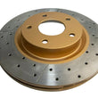Load image into Gallery viewer, DBA 03-05 350Z / 03-04 G35 / 03-05 G35X Front Drilled &amp; Slotted Street Series Rotor - Side View
