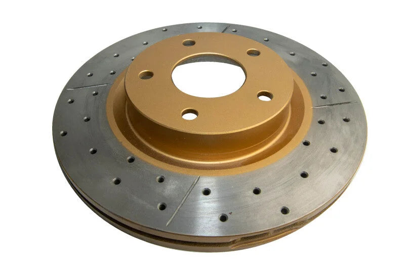 DBA 03-05 350Z / 03-04 G35 / 03-05 G35X Front Drilled & Slotted Street Series Rotor - Side View