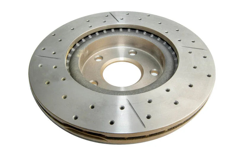 DBA 03-05 350Z / 03-04 G35 / 03-05 G35X Front Drilled & Slotted Street Series Rotor - Back View