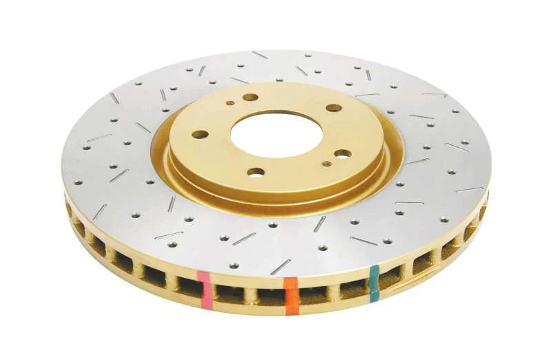 DBA 03-05 Evo 8/9 Front Drilled & Slotted 4000 Series Rotor - Main Product View