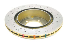 Load image into Gallery viewer, DBA 03-05 Evo 8/9 Rear Drilled &amp; Slotted 4000 Series Rotor - Side View