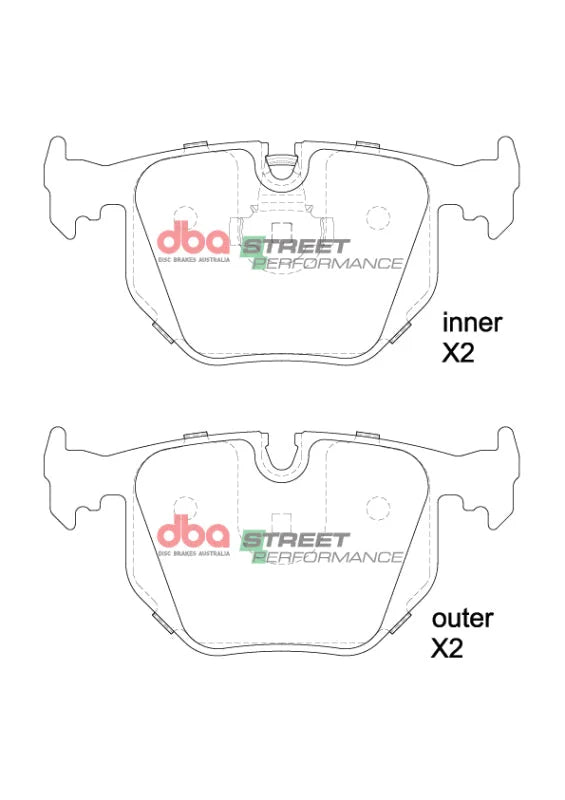 DBA 03-06 BMW M3 E46 SP Performance Rear Brake Pads - Additional View 6