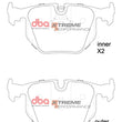 Load image into Gallery viewer, DBA 03-06 BMW M3 E46 XP Performance Rear Brake Pads - Additional View 6