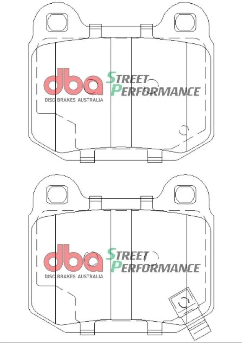 DBA 03-06 EVO / 04-09 STi / 03-07 350Z Track Edition/G35 w/ Brembo SP500 Rear Brake Pads - Additional View 7