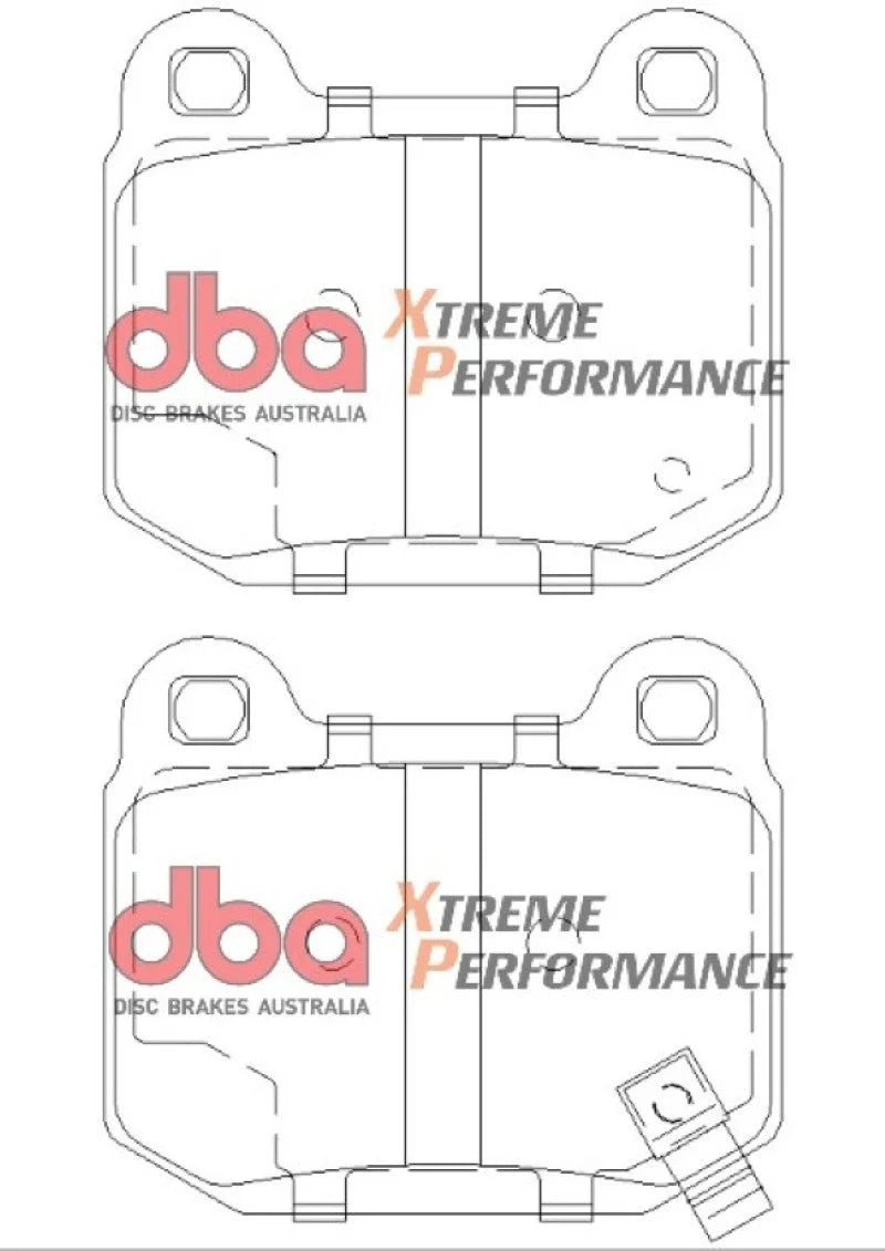 DBA 03-06 EVO / 04-09 STi / 03-07 350Z Track Edition/G35 w/ Brembo XP650 Rear Brake Pads - Additional View 7