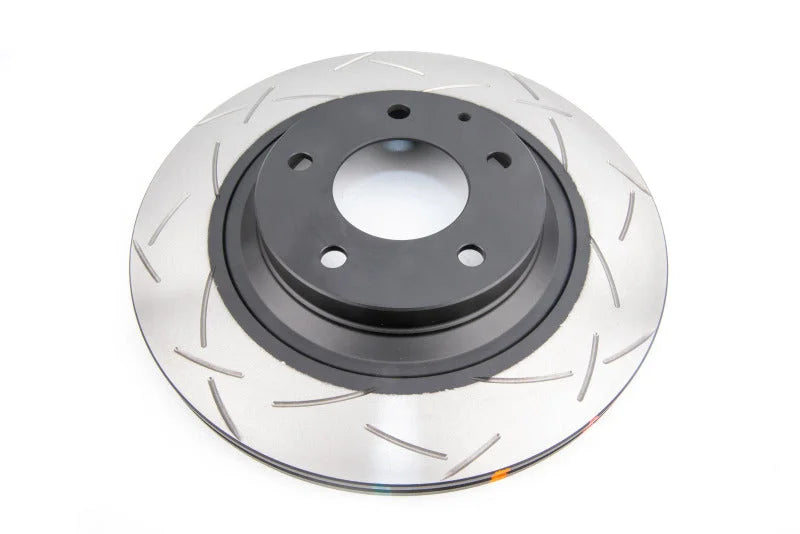 DBA 03-10 RX-8 Std Suspension / Sport Suspension Rear Slotted 4000 Series Rotor - Side View