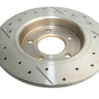 Load image into Gallery viewer, DBA 04-05 Mazda 3 2.3L / 06+ MazdaSpeed3 Rear Drilled &amp; Slotted Street Series Rotor - Back View