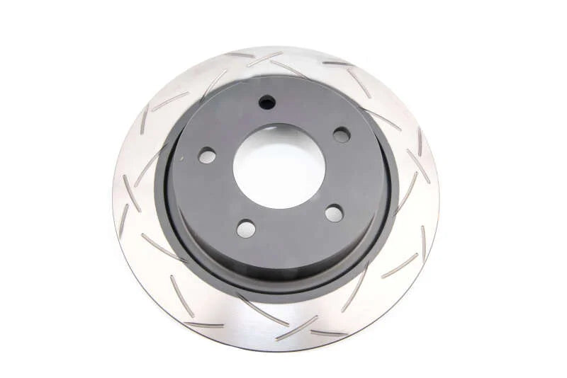 DBA 04-05 Mazda 3 2.3L / 06+ MazdaSpeed3 Rear Slotted 4000 Series Rotor - Side View