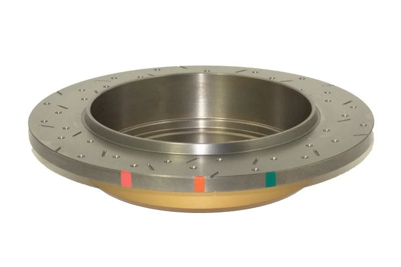 DBA 04-08 Infiniti QX56 / 04-05 Armada / 04-3/04 Titan Rear Drilled & Slotted 4000 Series Rotor - Back View