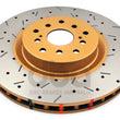 Load image into Gallery viewer, DBA 04-12 Subaru STi/2017 BRZ w/Perf. Pkg. 10 Stud Hole Front Drilled &amp; Slotted 4000 Series Rotor - Main Product View
