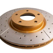Load image into Gallery viewer, DBA 04-13 Mazda 3 2.3L/2.5L Front Drilled &amp; Slotted Street Series Rotor - Side View