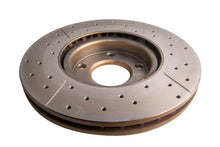Load image into Gallery viewer, DBA 04-13 Mazda 3 2.3L/2.5L Front Drilled &amp; Slotted Street Series Rotor - Installation View