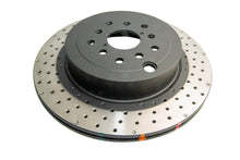 Load image into Gallery viewer, DBA 04-17 Subaru WRX STi Rear Cross Drilled/Dimpled 4000 XD Series Rotor - Main Product View