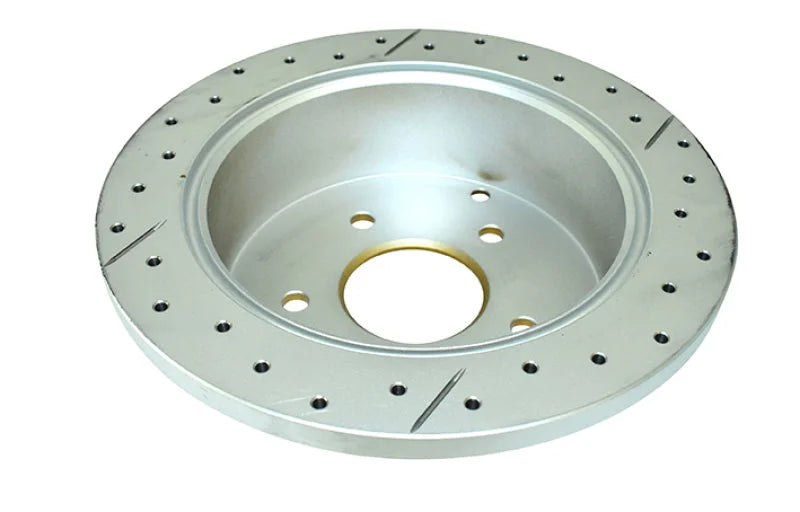 DBA 04 Pontiac GTO Rear Drilled & Slotted Street Series Rotor - Back View