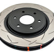 Load image into Gallery viewer, DBA 05-07 Nissan Frontier 4.0L 2WD/4WD Front Slotted 4000 Series Rotor - Side View