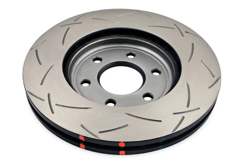 DBA 05-07 Nissan Frontier 4.0L 2WD/4WD Front Slotted 4000 Series Rotor - Back View