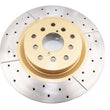 Load image into Gallery viewer, DBA 05-08 Legacy GT Front Drilled &amp; Slotted Street Series Rotor - Main Product View