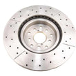 Load image into Gallery viewer, DBA 05-08 Legacy GT Front Drilled &amp; Slotted Street Series Rotor - Side View