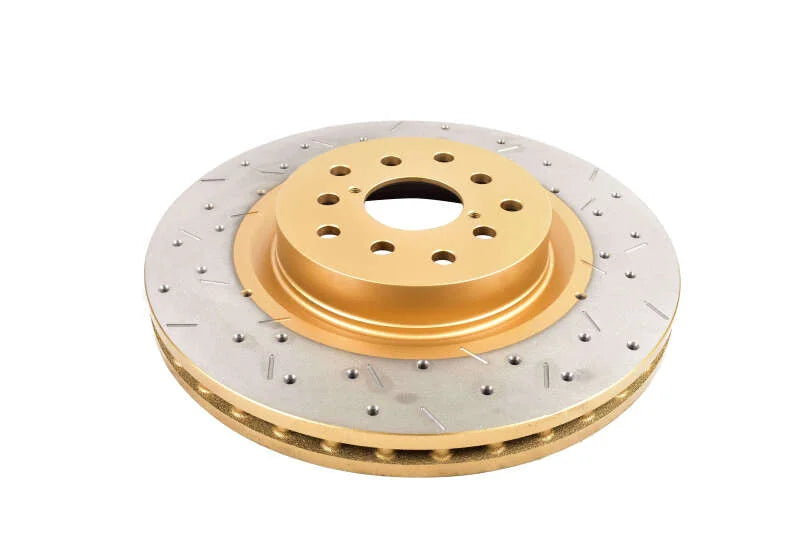 DBA 05-08 Subaru Legacy GT Front Drilled & Slotted 4000 Series Rotor - Main Product View