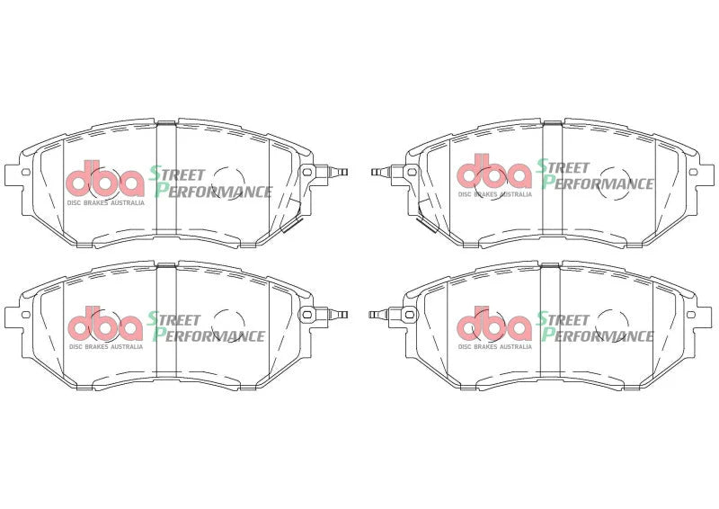 DBA 05-08 Subaru Legacy SP500 Front Brake Pads - Additional View 5