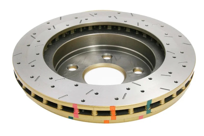DBA 05-09 Dodge Durango/05-10 Ram 4000 Series Drilled and Slotted Front Rotor - Back View