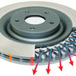Load image into Gallery viewer, DBA 05-09 Land Rover LR3 V8 Rear Slotted Street Series Rotor - Side View