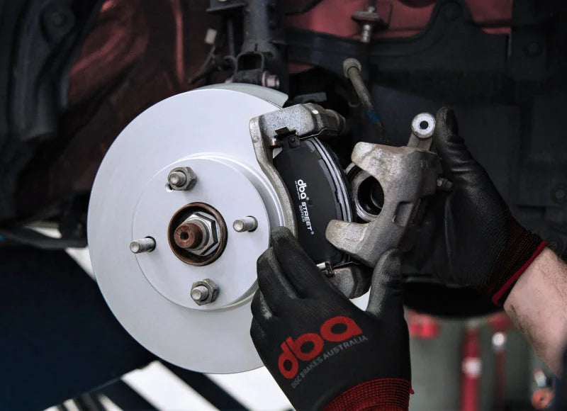 DBA 05-09 Land Rover LR3 V8 Rear Slotted Street Series Rotor - Back View