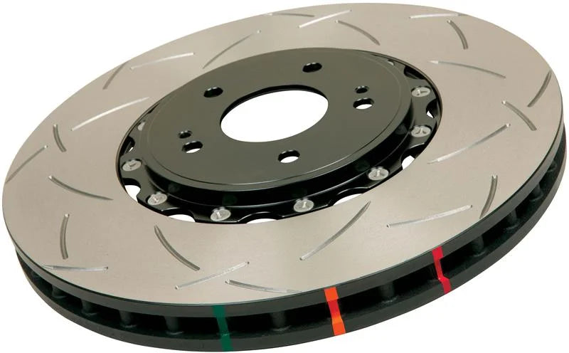 DBA 05-09 Subaru Legacy GT Front Slotted 5000 Series 2 Pcs Rotor w/ Black Hat w/ 10 Stud Pattern - Main Product View
