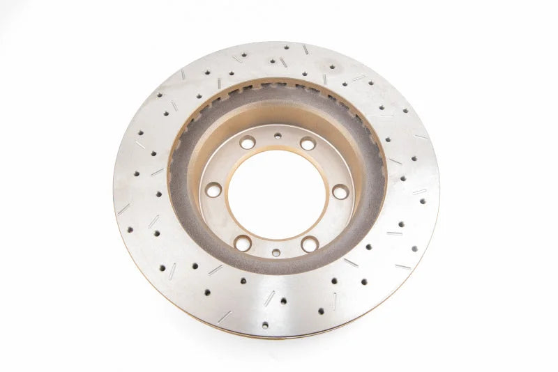 DBA 05-09 Toyota Tacoma (6 lugs) / 06+ Lexus GX470 Front Drilled & Slotted 4000 Series Rotor - Back View