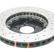 Load image into Gallery viewer, DBA 05-10 Ford Mustang GT / 11-13 V6 Front Drilled &amp; Slotted 5000 Series 2 Piece Rotor w/ Black Hat - Side View