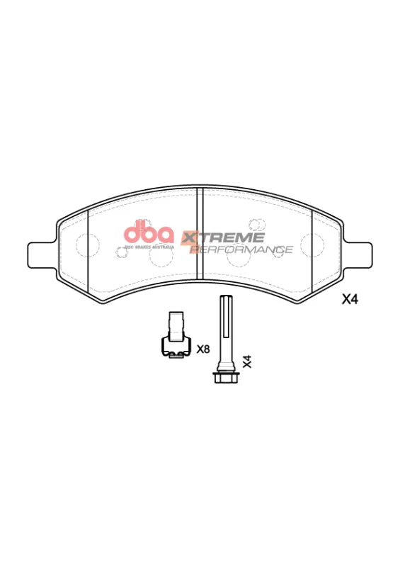 DBA 05-10 Ford Mustang GT XP Performance Front Brake Pads - Additional View 7