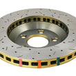 Load image into Gallery viewer, DBA 05-10 Mustang GT/ 11+ V6 Front Drilled &amp; Slotted 4000 Series Rotor - Back View