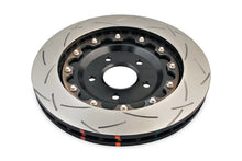 Load image into Gallery viewer, DBA 05-12 Corvette C6 w/Z06 pkg Front Slotted 5000 Series 2 Piece Rotor Assembled w/ Black Hat - Side View