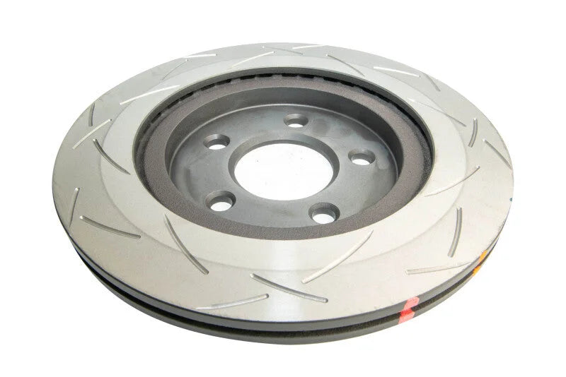 DBA 05-13 Ford Mustang GT/V6 Rear Slotted 4000 Series Rotor - Side View