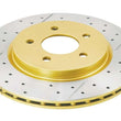 Load image into Gallery viewer, DBA 05-14 Ford Mustang GT Rear Drilled &amp; Slotted Street Series Rotor - Main Product View