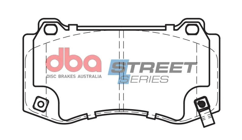 DBA 05-23 Chrysler 300 C SRT8 Front Street Series Brake Pads - Additional View 5