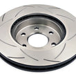 Load image into Gallery viewer, DBA 05+ Nissan Navara Front Slotted Street Series Rotor - Back View