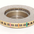 Load image into Gallery viewer, DBA 05 Pontiac GTO Front Slotted &amp; Drilled 4000 Series Rotor - Side View