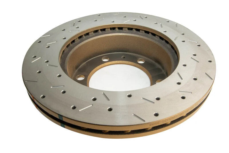 DBA 05+ Toyota 4-Runner KUN/GGN/TGN Front Drilled and Slotted 4000 Series Rotor - Back View