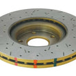 Load image into Gallery viewer, DBA 06-07 350Z / 05-07 G35 / 06-07 G35X Front Drilled &amp; Slotted 4000 Series Rotor - Back View