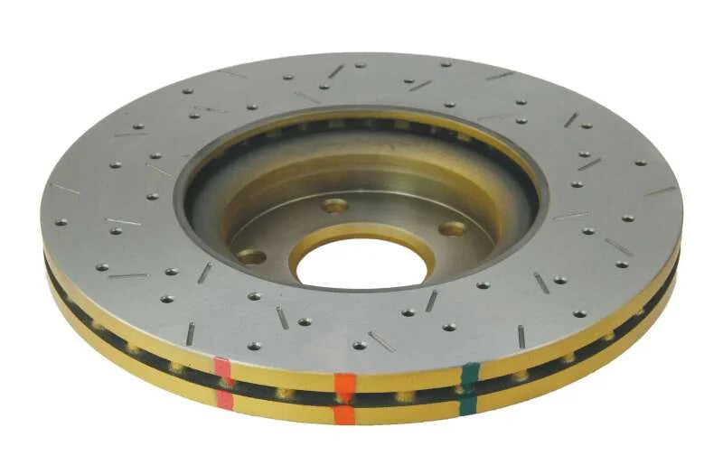 DBA 06-07 350Z / 05-07 G35 / 06-07 G35X Front Drilled & Slotted 4000 Series Rotor - Back View