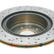 Load image into Gallery viewer, DBA 06-07 350Z / 05-07 G35 / 06-07 G35X Rear Drilled &amp; Slotted 4000 Series Rotor - Back View