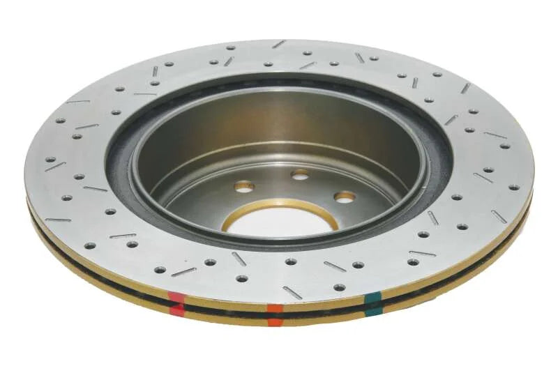 DBA 06-07 350Z / 05-07 G35 / 06-07 G35X Rear Drilled & Slotted 4000 Series Rotor - Back View