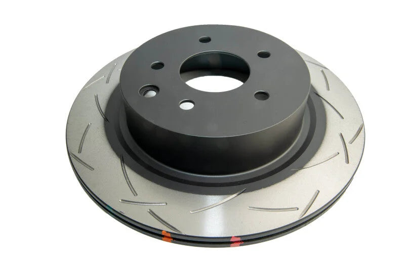 DBA 06-07 350Z / 05-07 G35 / 06-07 G35X Rear Slotted 4000 Series Rotor - Side View
