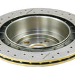 Load image into Gallery viewer, DBA 06-07 WRX / 05-08 LGT Rear Drilled &amp; Slotted Street Series Rotor - Back View